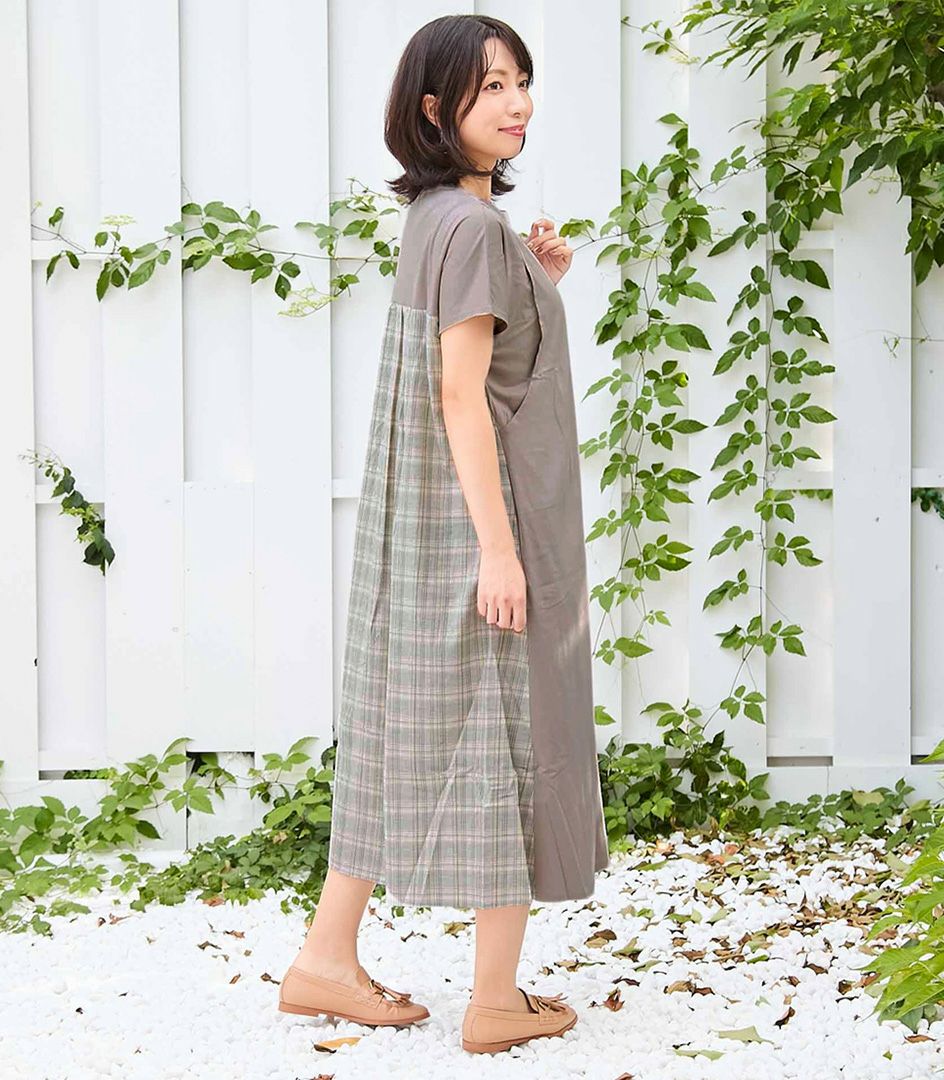 サマーセール 50%OFF】バックプリントオーガニックワンピース 授乳服