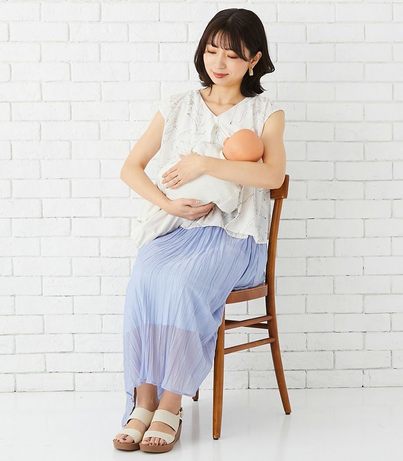 2wayセットアップワンピース 授乳服 マタニティ服 日本製