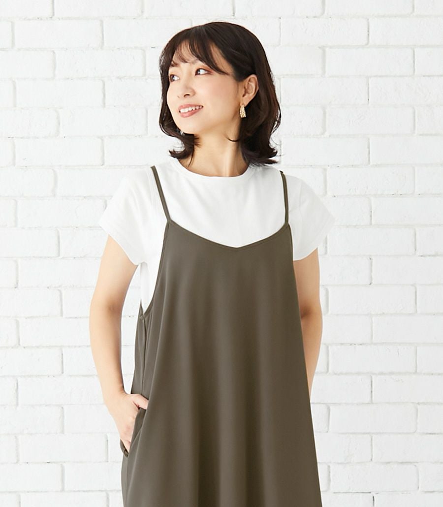 キャミワンピース(Tシャツ付き)☆ 授乳服 マタニティ服 日本製 授乳服