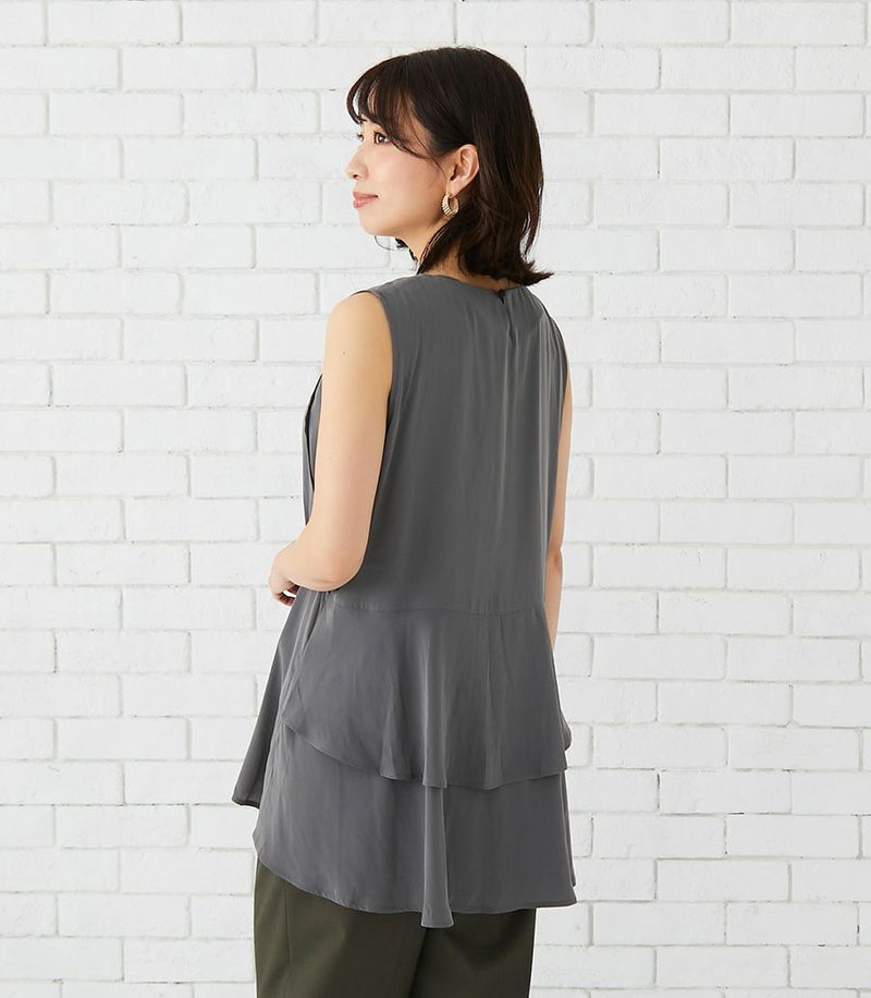 バックフレアーブラウス 授乳服 マタニティ服 日本製