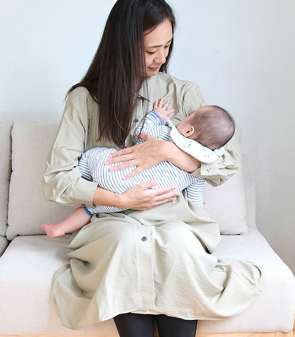 シャツワンピース 授乳服 マタニティ服 日本製