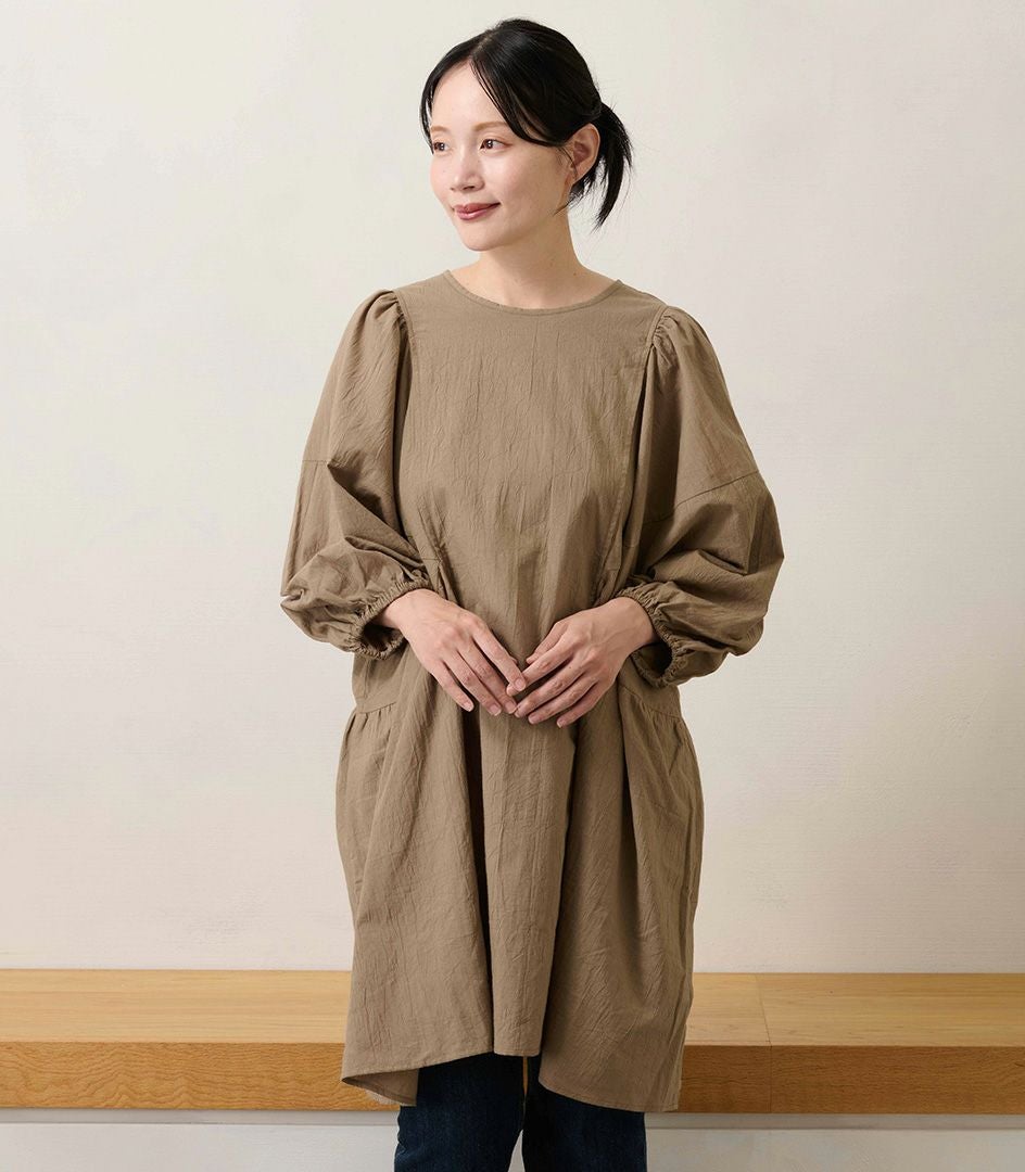 ふんわりギャザーチュニックブラウス 授乳服 マタニティ服 日本製